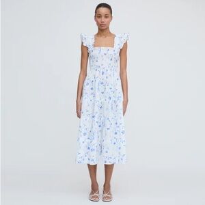 Hill House Ellie Nap Dress in Blue Botanical